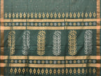 Green Uppada Cotton Handloom Saree with Karpur Pallu Design - Global Threads | Grocsy