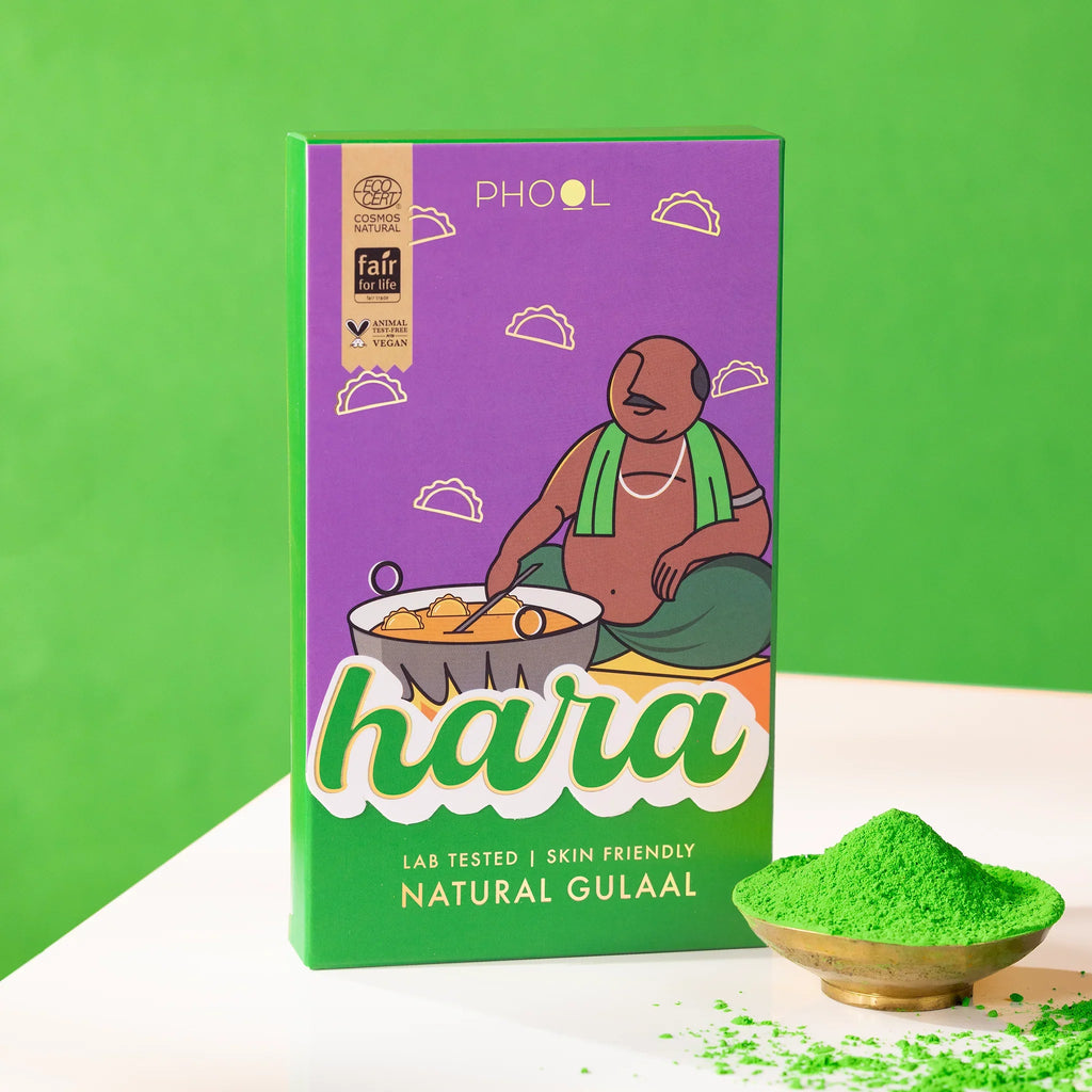Phool Green Natural Gulaal | Grocsy