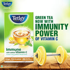 Tetley Green Tea Ginger, Mint and Lemon Tea Bags | Grocsy