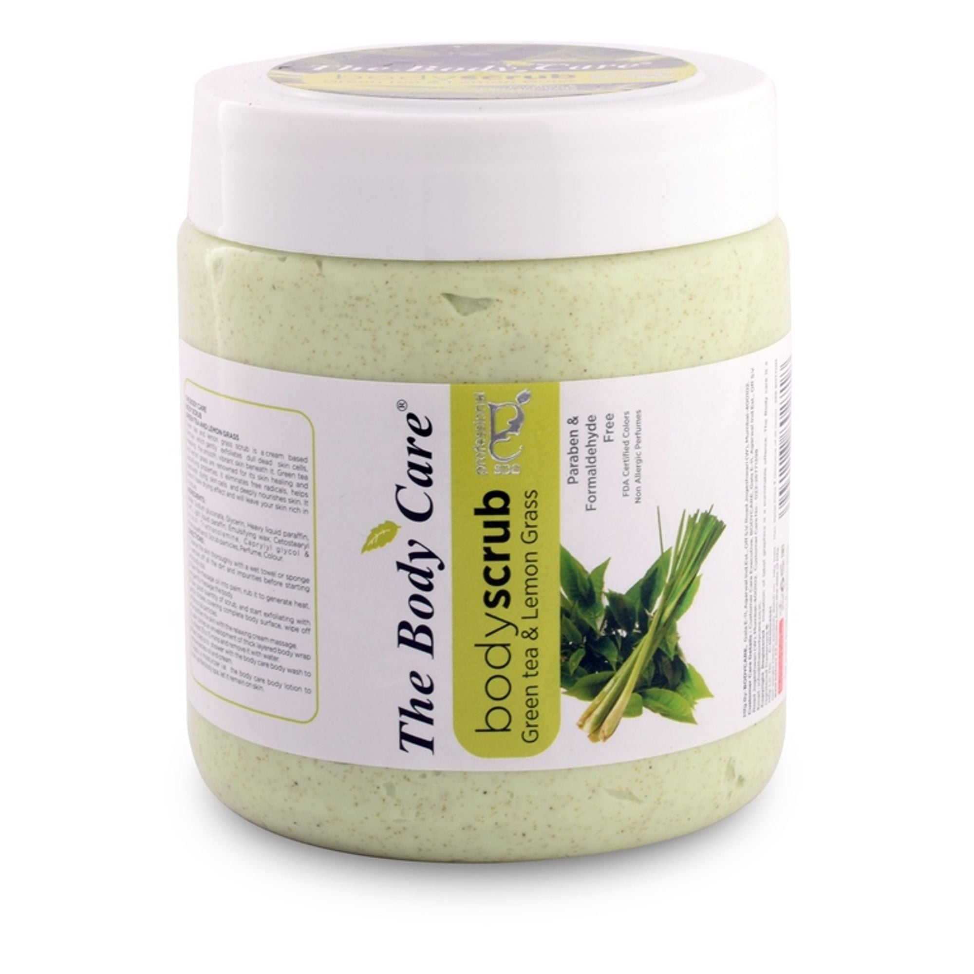 The Body Care Green Tea & Lemon Grass Body Scrub | Grocsy