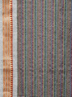 Grey Bamboo Cotton Saree with Checks Design No Blouse - Global Threads | Grocsy