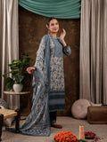Yufta Grey Cotton Schiffli Kurta Dupatta Set With Lace Detailing | Grocsy