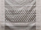 Grey Cut Work Tussar Cotton Saree with All Over Jamdani Style Design - Global Threads | Grocsy