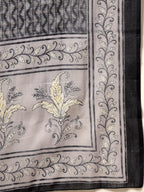 Yufta Grey Pure Cotton Anarkali Dupatta Pant Set | Grocsy