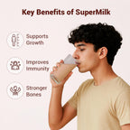 Gritzo Supermilk Overall Growth Powder 13+Y (Teen Athletes), Health Drink For Boys | Grocsy