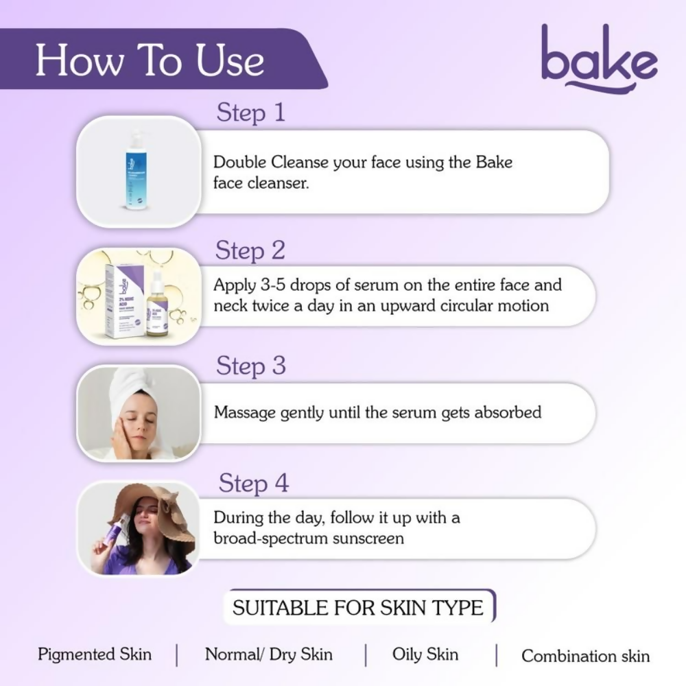 Bake 2% Kojic Acid Face Serum With Niacinamide | Grocsy