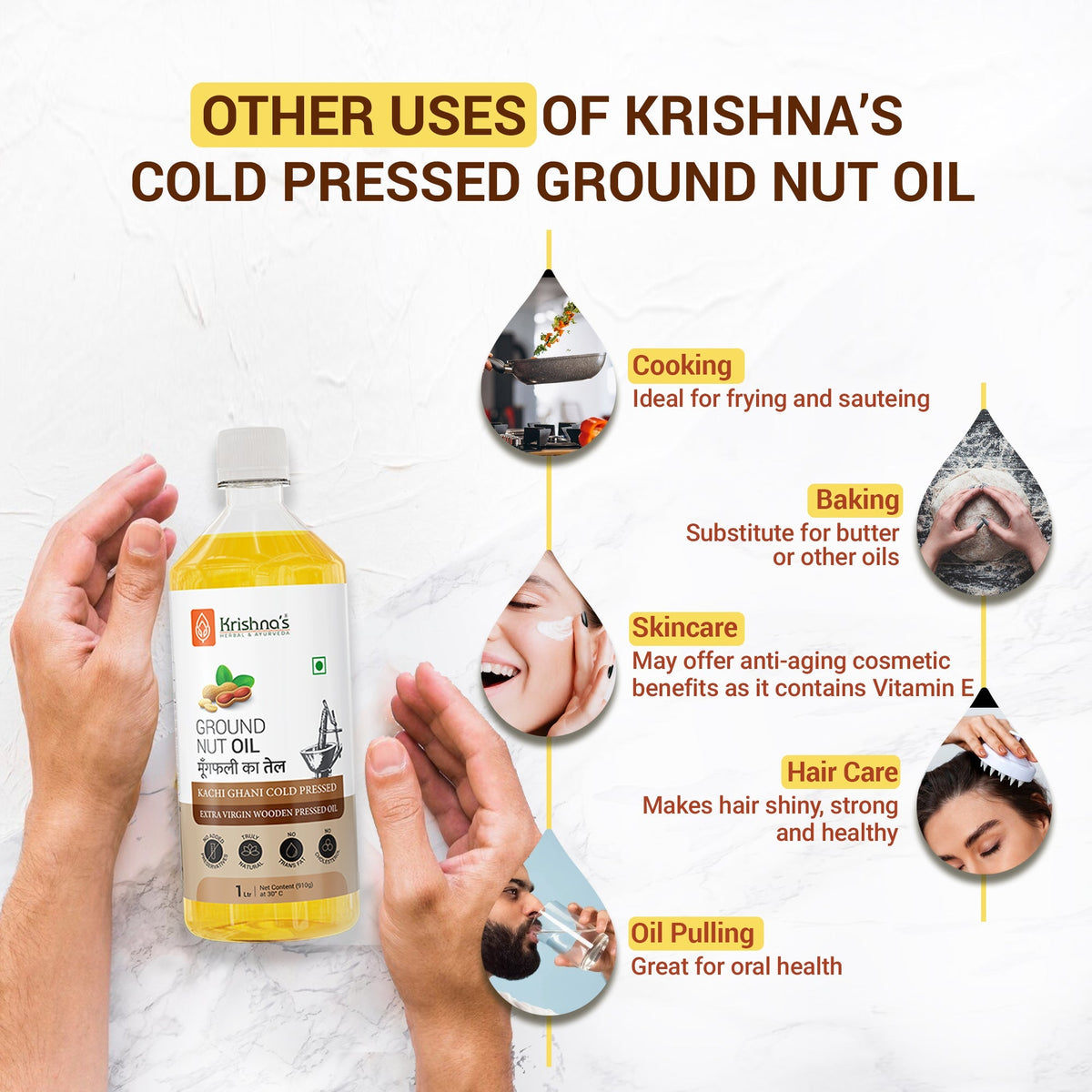 Krishna'S Herbal & Ayurveda Ground Nut Oil | Grocsy