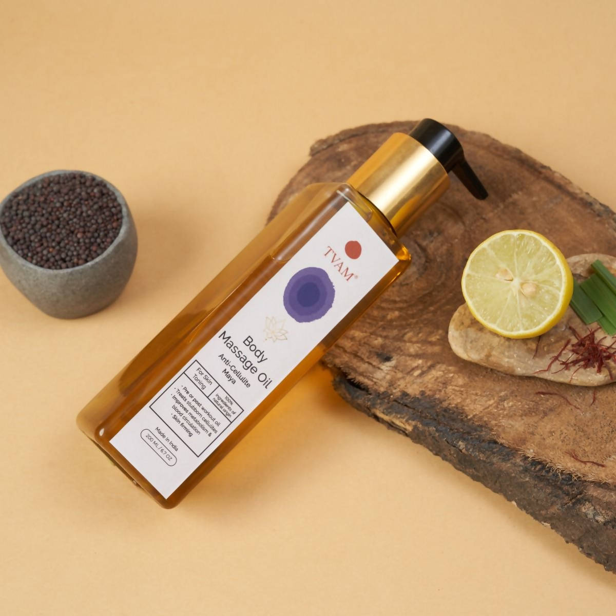 Tvam Anti-Cellulite Maya Body Massage Oil | Grocsy