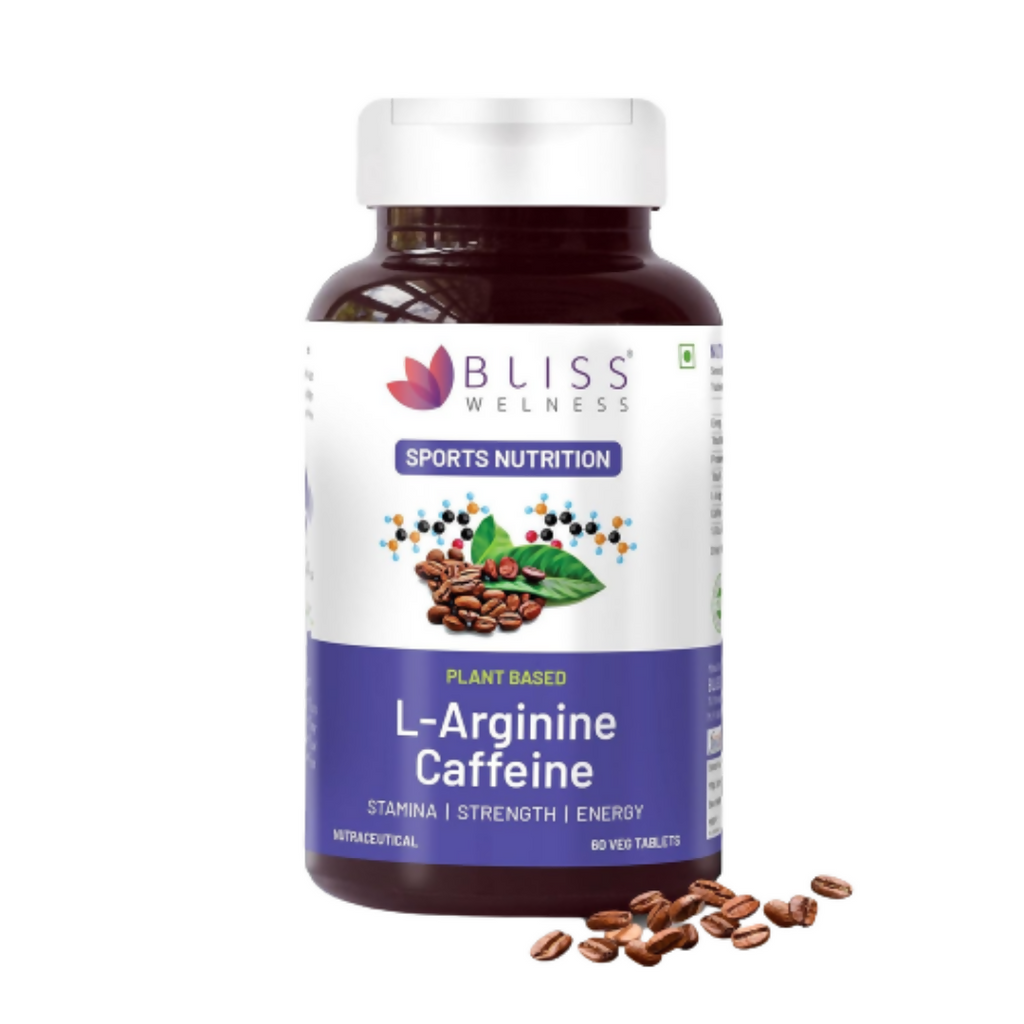 Bliss Welness L-Arginine Caffeine Tablets | Grocsy