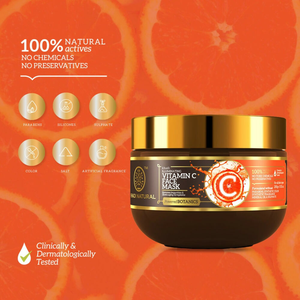 Khadi Natural Vitamin C Face Mask | Grocsy