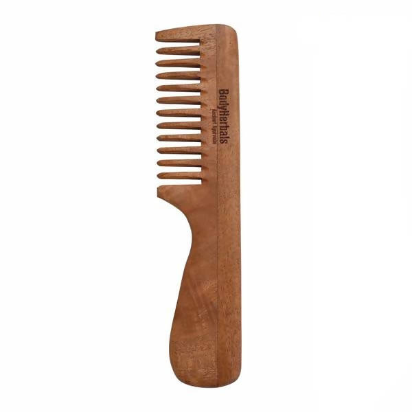 Bodyherbals Neem Wood Handle Rake Dressing Comb | Grocsy