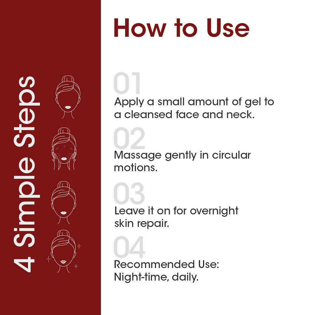 TAC - The Ayurveda Co. 10% Kumkumadi Night Gel for Glowing Skin | Grocsy