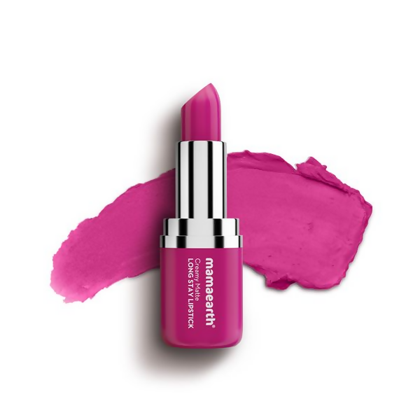 Mamaearth Creamy Matte Long Stay Lipstick - Pink Camellia | Grocsy
