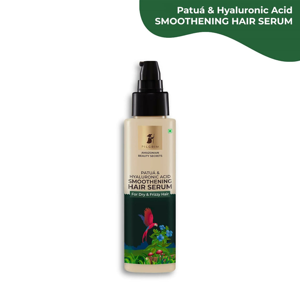 Pilgrim Amazonian Patuá & Hyaluronic Acid Smoothening Hair Serum For Dry & Frizzy Hair, For Hair Smoothening | Grocsy