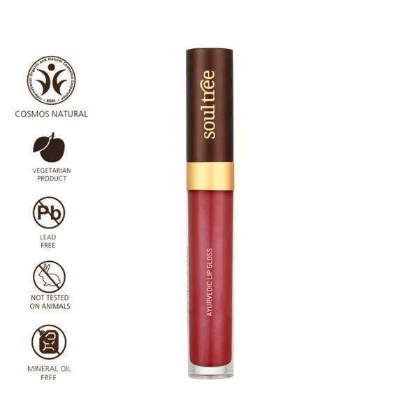 Soultree Ayurvedic Lip Gloss - Lush Berry | Grocsy
