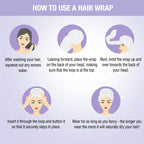 Nykaa Naturals Microfiber Hair Wrap for Frizz Free & Shiny Hair - Lavender | Grocsy