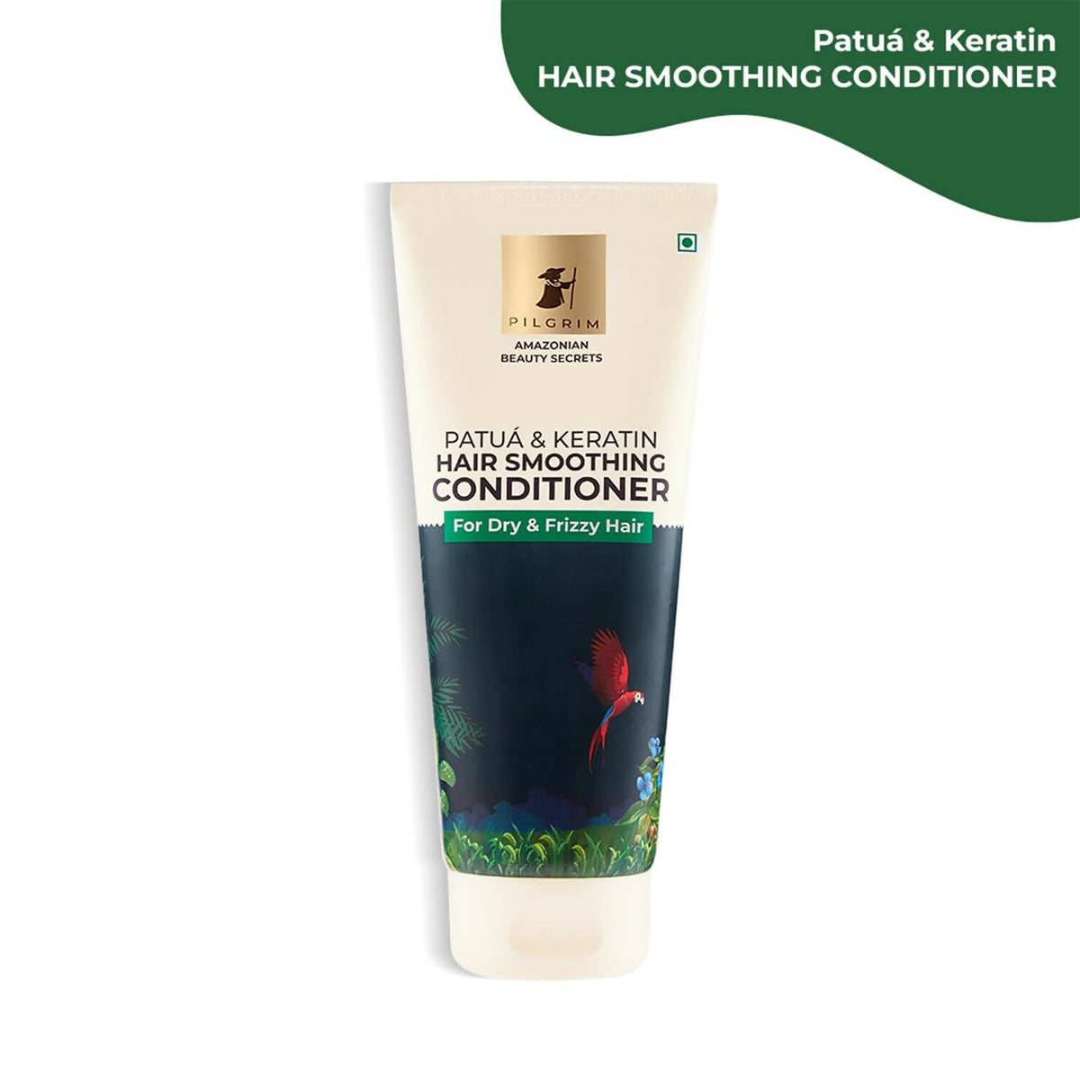Pilgrim Amazonian Patua & Keratin Hair Smoothing Conditioner For Dry & Frizzy Hair With Sacha Inchi | Grocsy