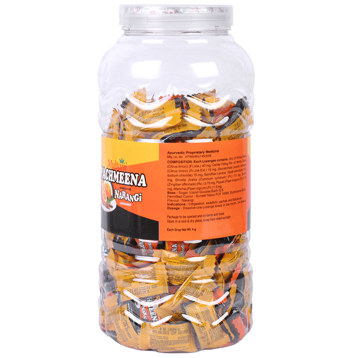Multani Pachmeena Digestive Narangi Lozenges | Grocsy