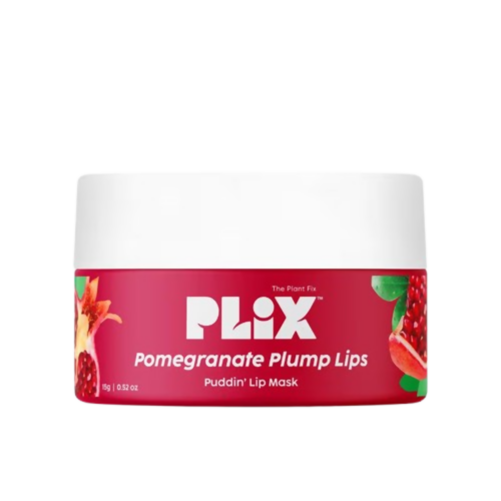 PLIX The Plant Fix Pomegranate Plump Lips Puddin’ Mask for Dry Lips With Chiuri Butter + Vit C | Grocsy