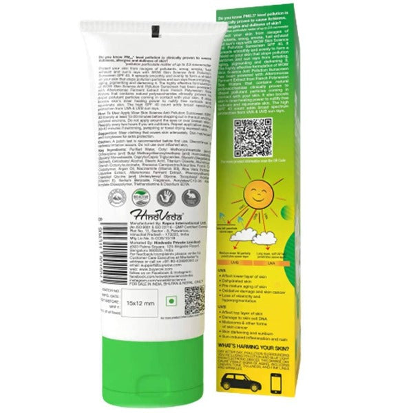 Wow Skin Science Anti Pollution Sunscreen Lotion | Grocsy