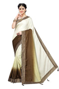 Vamika Brown Sana Silk Stone Work Saree | Grocsy