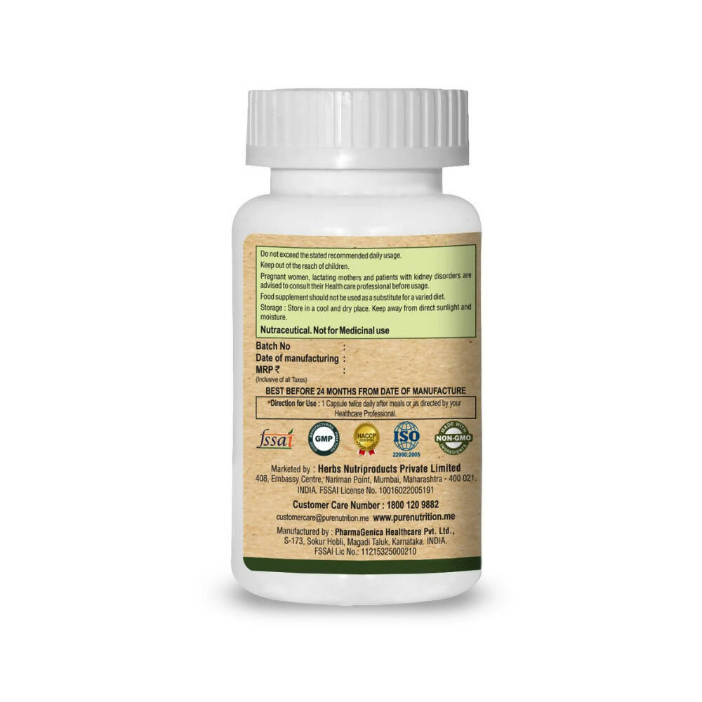 Pure Nutrition Moringa Vital Veg Capsules | Grocsy