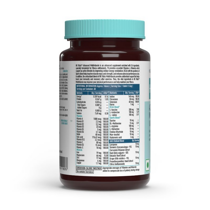 HK Vitals Advanced Multivitamin With Bcaa Tablets | Grocsy