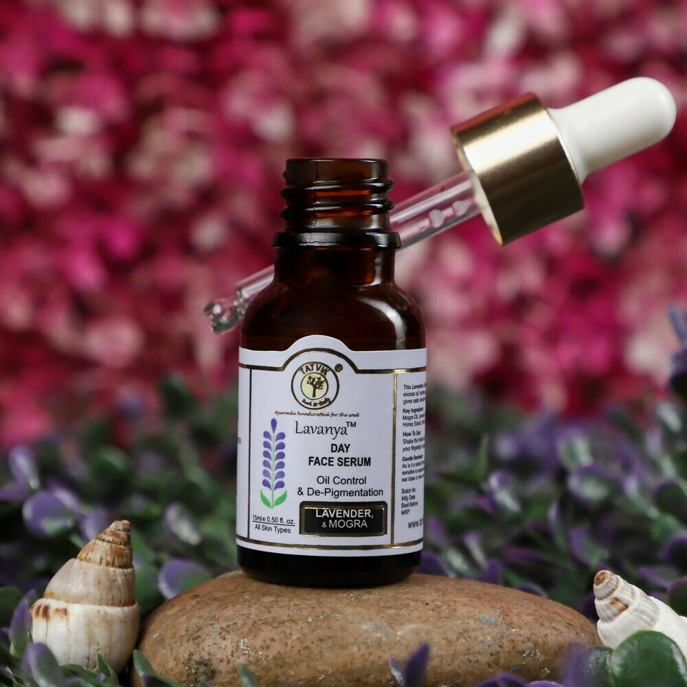 Tatvik Ayurveda Lavanya Day Face Serum (Lavender & Mogra) | Grocsy