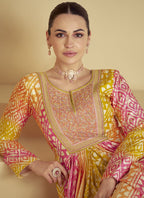 Vegaa Fashion Multicolor Real Muslin Digital Print Anarkali Suit | Grocsy