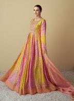 Vegaa Fashion Multicolor Real Muslin Digital Print Anarkali Suit | Grocsy