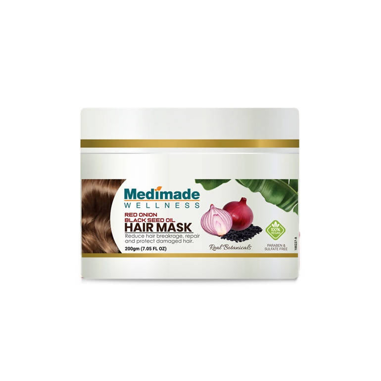 Medimade Wellness Red Onion & Black Seed Oil Hair Mask | Grocsy