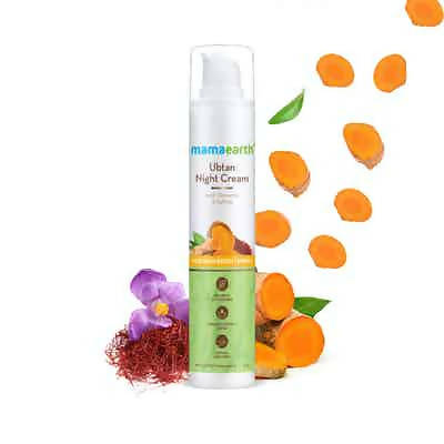 Mamaearth Ubtan Night Cream with Turmeric And Saffron | Grocsy
