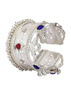 Joban Fashion Women Multicolor Stones Silver Tone Bangle | Grocsy