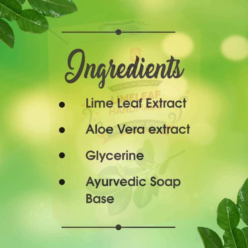 Krishna's Herbal & Ayurveda Limeleaf Handmade Soap | Grocsy