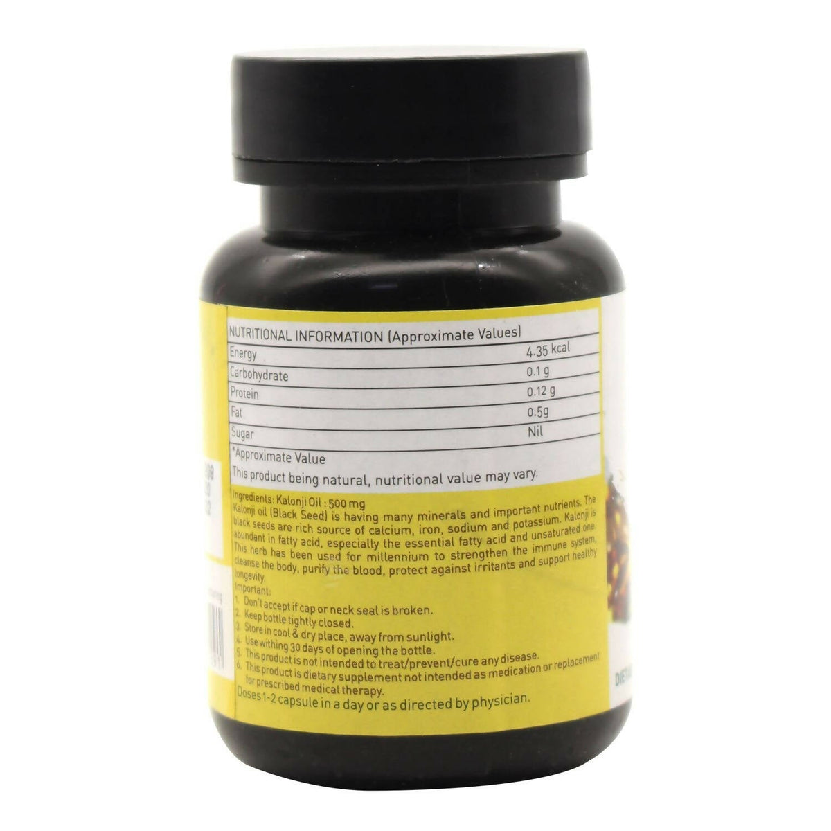 Nutriorg Blackseed Oil Soft Gel Capsules - Limited Time Offer - Swadesiicart