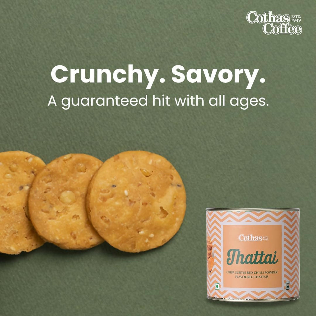 Cothas Thattai | Crispy Rice Flour Snack with Black Gram | Grocsy