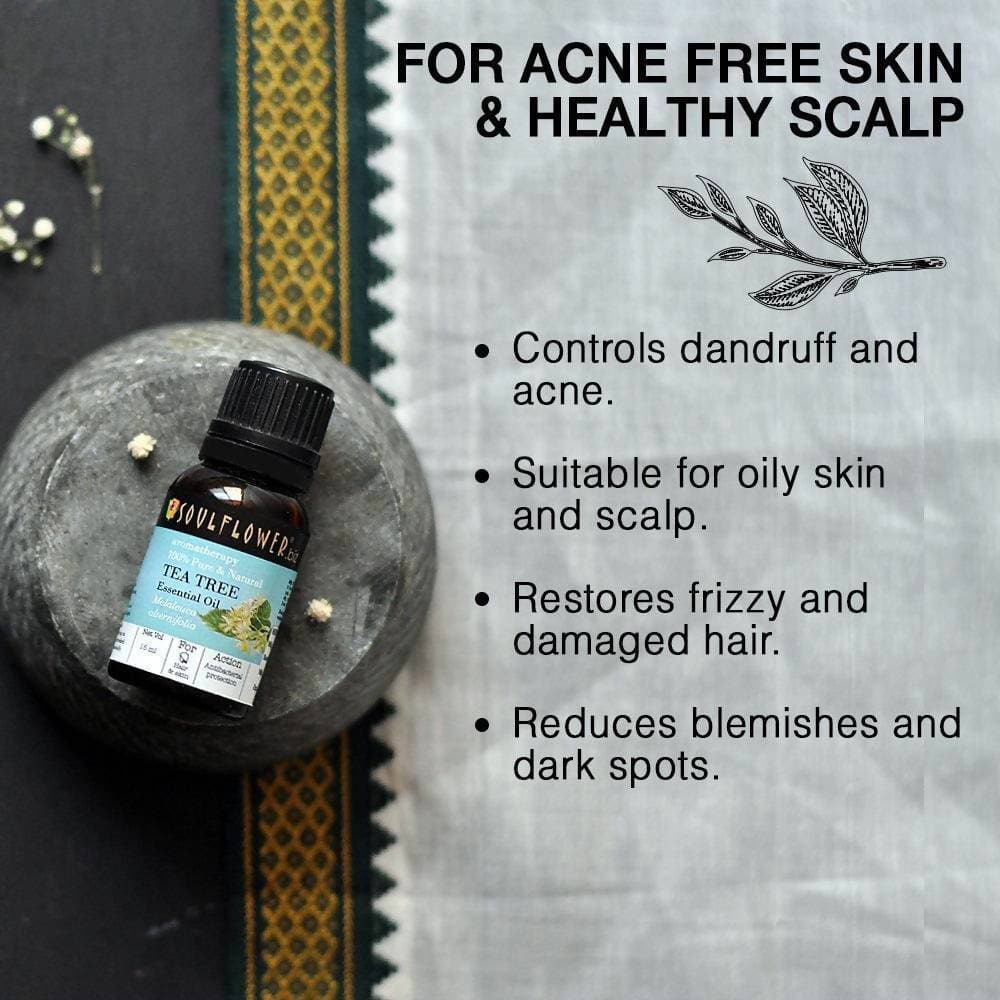 Soulflower Tea Tree Essential Oil | Grocsy