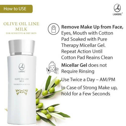 Lambre Olive Oil Line Cleansing Milk | Grocsy