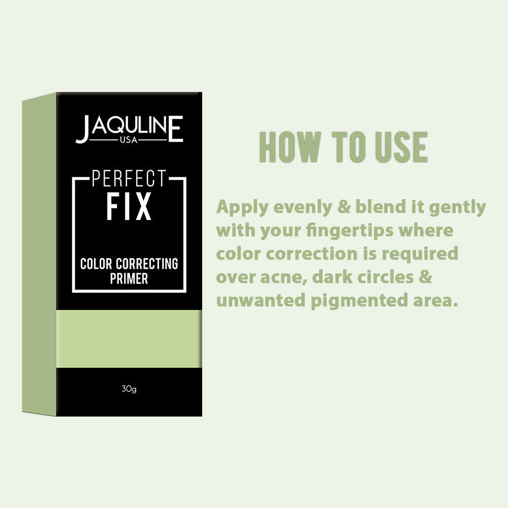 Jaquline USA Perfect Fix Color Correcting Primer - Green | Grocsy