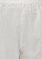 Little Bansi Boys Banarsi Silk Sherwani & Pyjama - Apple Green & Cream | Grocsy