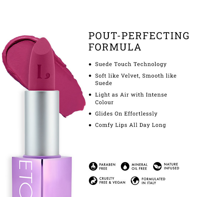 LOVETC Pout, Perfect, Etc High-Definition Matte Lipstick - Birthday Blush | Grocsy