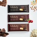 Miduty by Palak Notes Protein Bars Combo (Belgium Chocolate, Arabica Coffee and Cranberry) | Grocsy