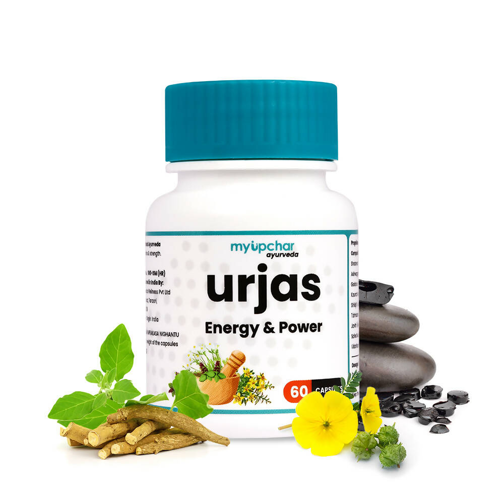 myUpchar Ayurveda Urjas Energy & Power Capsules For Men | Grocsy