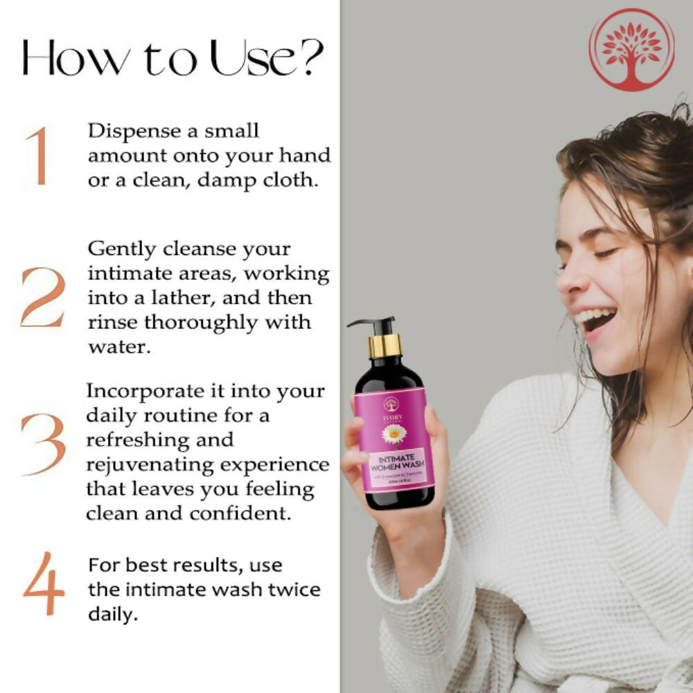 Ivory Natural Intimate Women Wash For Gentle Intimate Cleansing, Soothing Protection, & Lasting Freshness | Grocsy