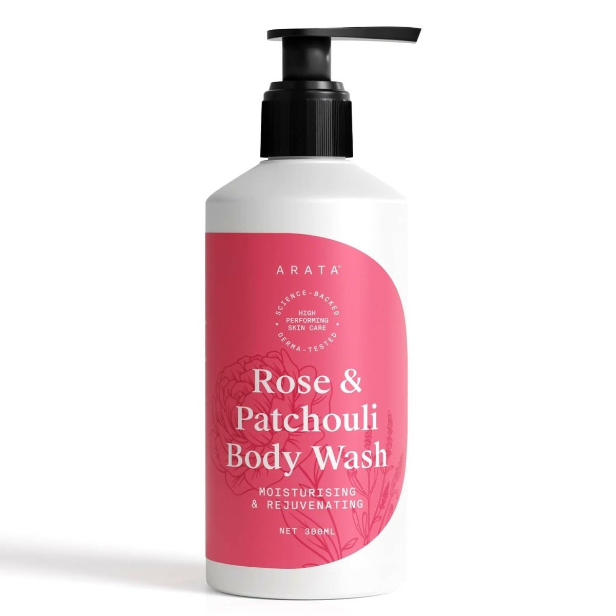 Arata Rose & Patchouli Body Wash | Grocsy