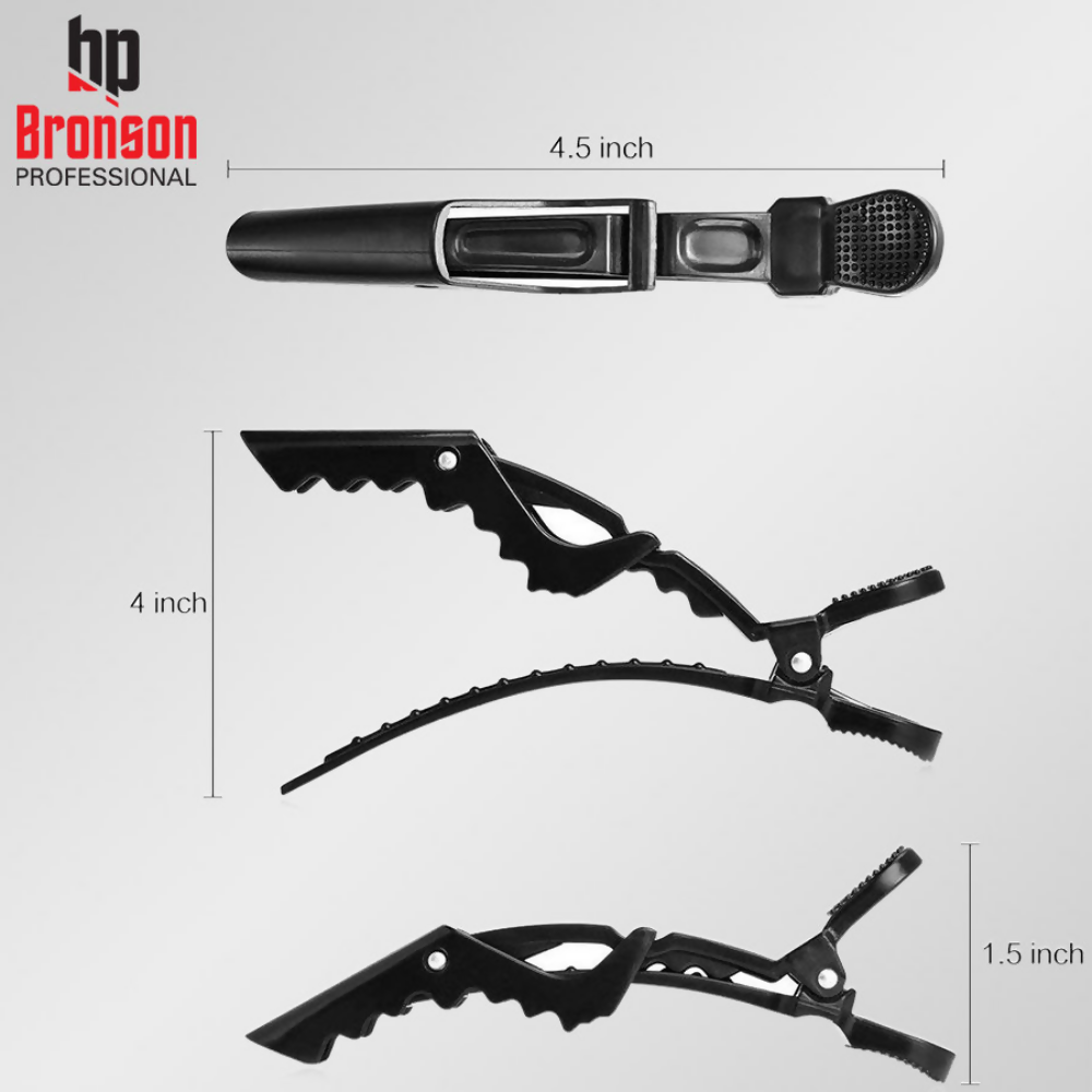 Bronson Professional Crocodile Hair Clips | Grocsy