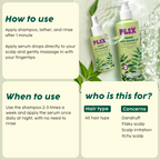 PLIX The Plant Fix Neem Anti-Dandruff Advanced Kit - Shampoo + Serum | Grocsy
