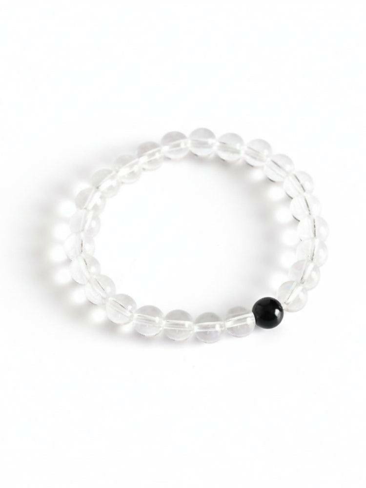 NVR White Crystal Evil Eye Bracelet for Men & Women | Grocsy