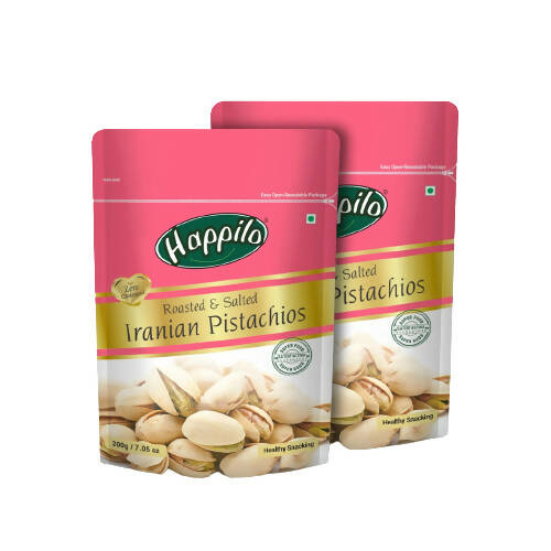 Happilo Premium Roasted & Salted Iranian Pistachios | Grocsy