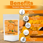 VedicAyurveda Herbal Wax Powder - Turmeric | Grocsy